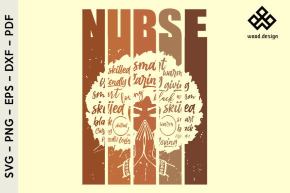 Afro Nurse SVG: Bold Graphics & Illustrations