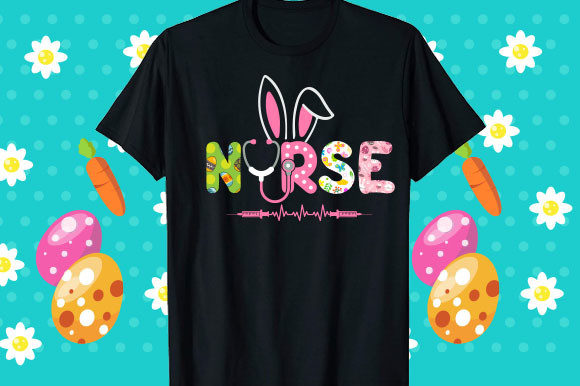 Easter Nurse SVG: Graphics & Print Templates