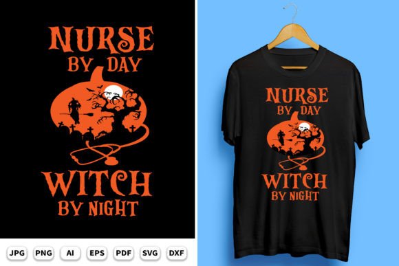 Halloween Nurse SVG: Graphics & Print Templates