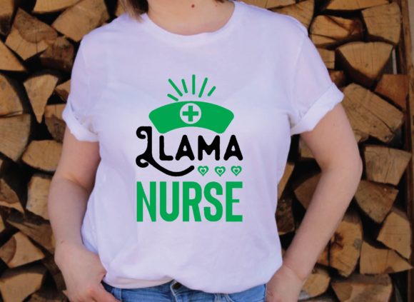 Llama Nurse Svg Design: Graphics for T-Shirt Designs