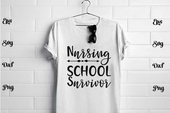 Nursing School Nurse SVG: Graphics for T-Shirt Designs