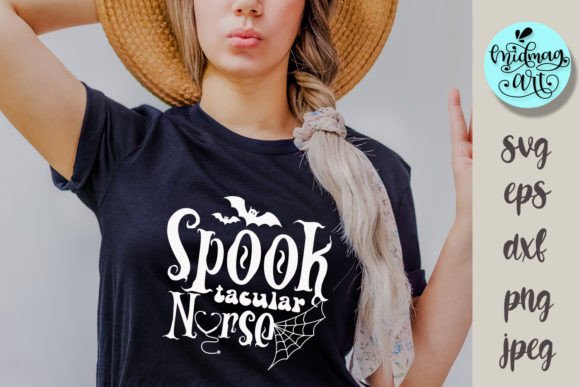 Spook Tacular Nurse SVG: Graphics for T-Shirt Designs